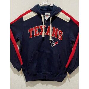 NWT Men's NFL Texans Stitched Fleece Hoodie Size XL Long Sleeve Full Zip Front